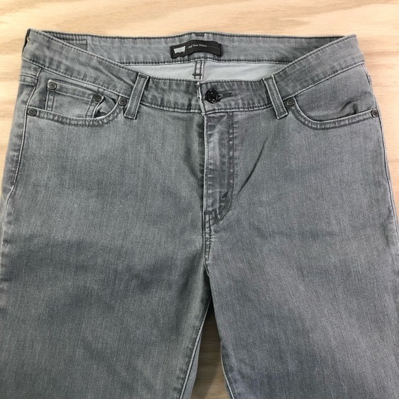 Levi’s Mid Rise Skinny Gray Denim Jeans - Picture 1 of 8